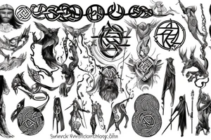 Norse mythology gods tattoo idea