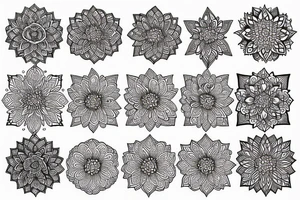 A detailed, intricate mandala design tattoo idea
