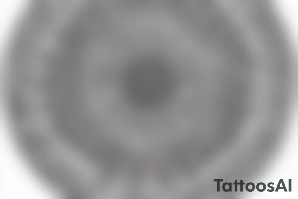 A detailed, intricate mandala design tattoo idea