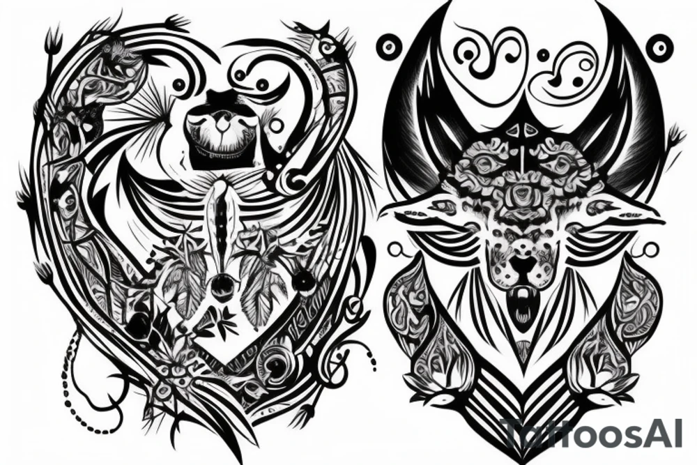 shoulder tattoo in which an animal is warpped around you shoulder tattoo idea