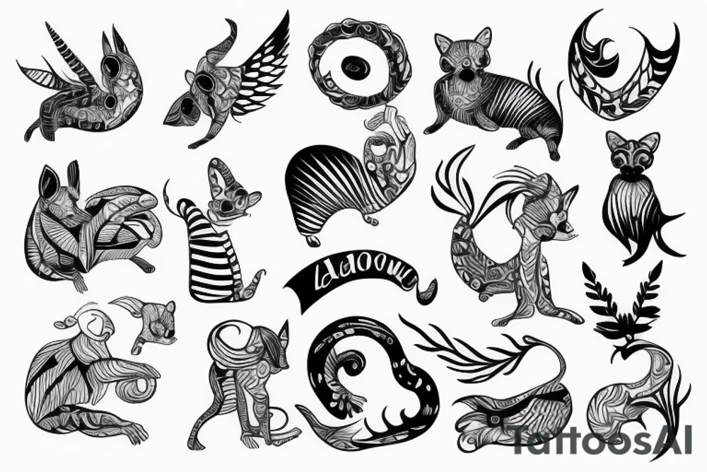small animal crawling across collar bone tattoo idea