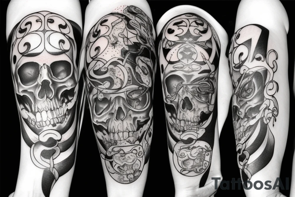 Memento mori , uroboros tattoo idea