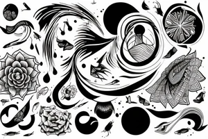 Intentional and flow tattoo idea