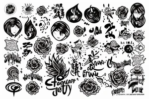 Intentional Thoughts and energy and a mental state which is in a flow state tattoo idea
