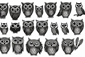 scottish owl tattoo idea