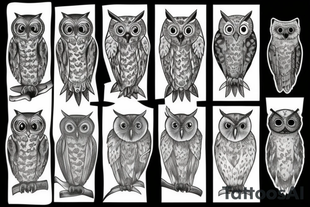 scottish owl tattoo idea