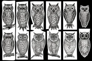 scottish owl tattoo idea