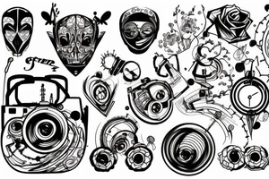 technology related tattoo idea