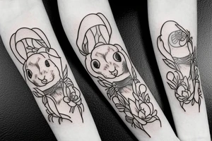 Two holland lop tattoo idea