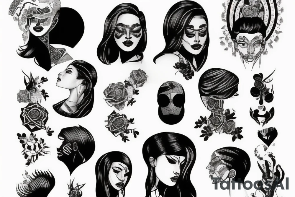Self resemblance, confidence, power tattoo idea