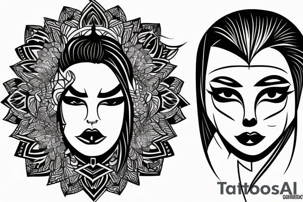 Self resemblance, confidence, power tattoo idea