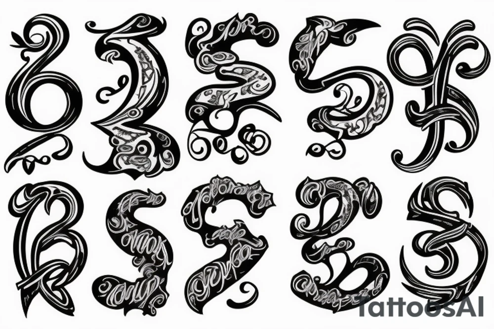 Two names tattoo idea