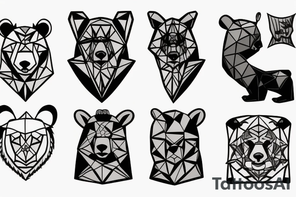 Bear and a sword tattoo idea