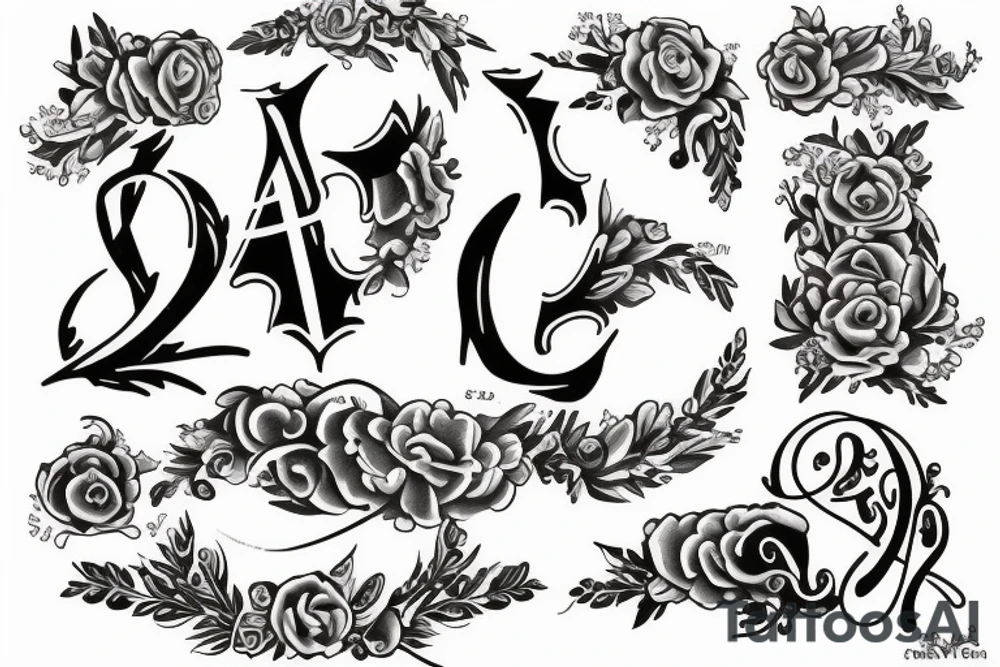 A.P.T as initials tattoo idea