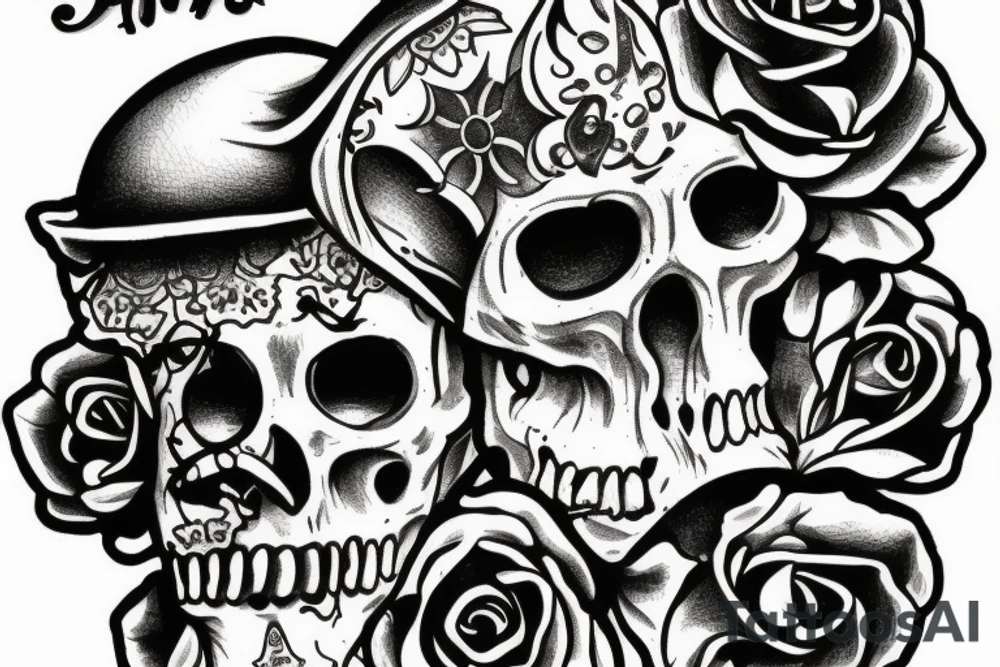 santa muerte tattoo idea