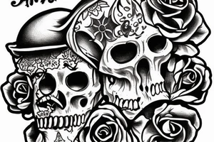 santa muerte tattoo idea