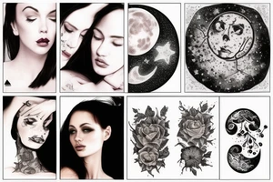Moon dream tattoo idea