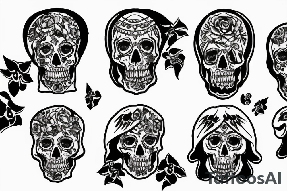 santa muerte tattoo idea