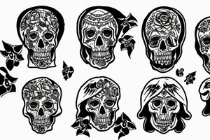 santa muerte tattoo idea