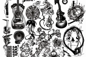 Someone on a gap year, that loves music festivals such as Burning Man tattoo idea