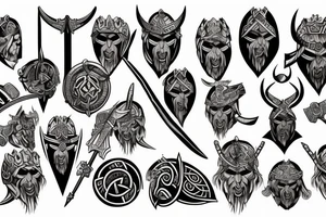 Viking warrior tattoo idea