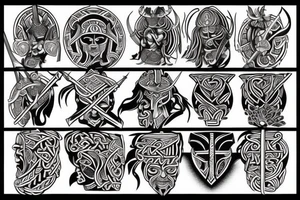 Viking warrior tattoo idea