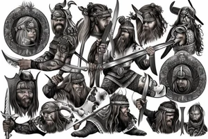 Viking warrior tattoo idea