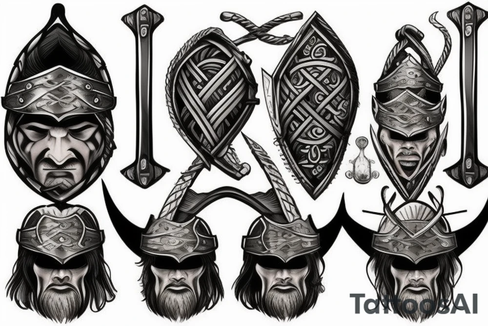 Viking warrior tattoo idea