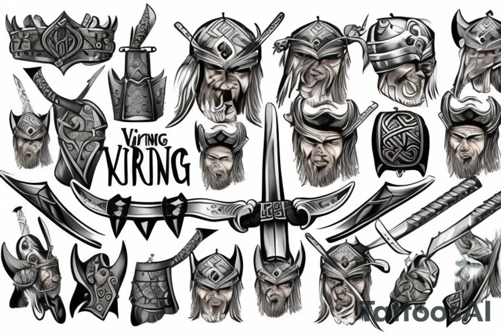 Viking warrior tattoo idea