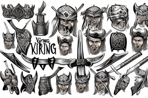 Viking warrior tattoo idea