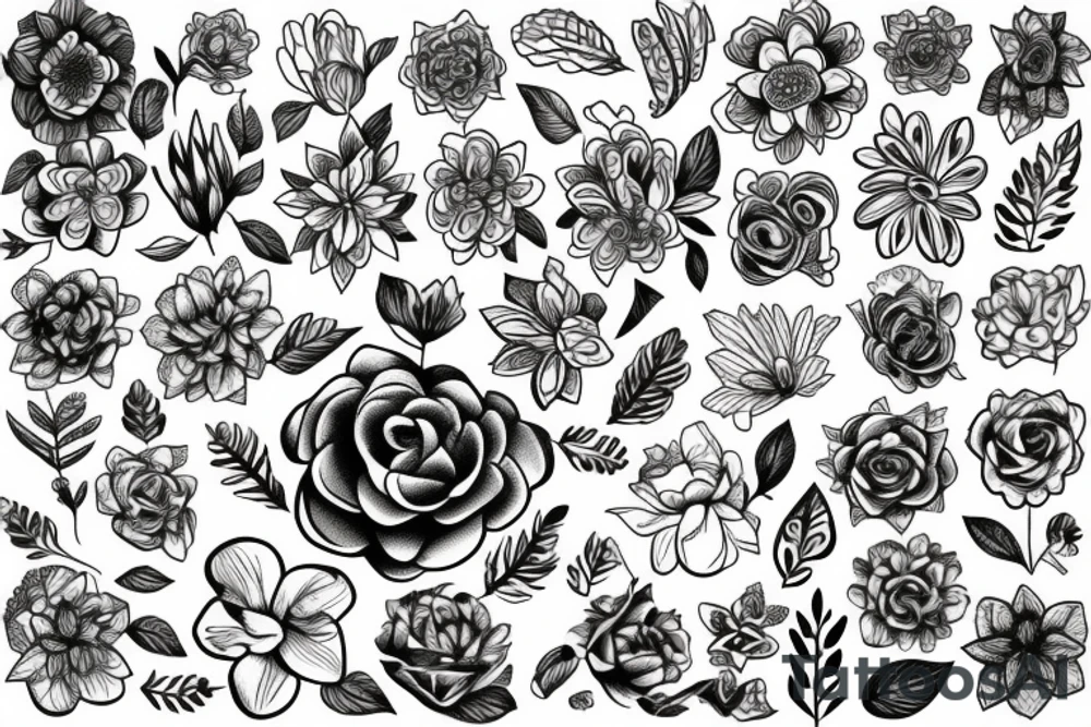 flower tattoo idea