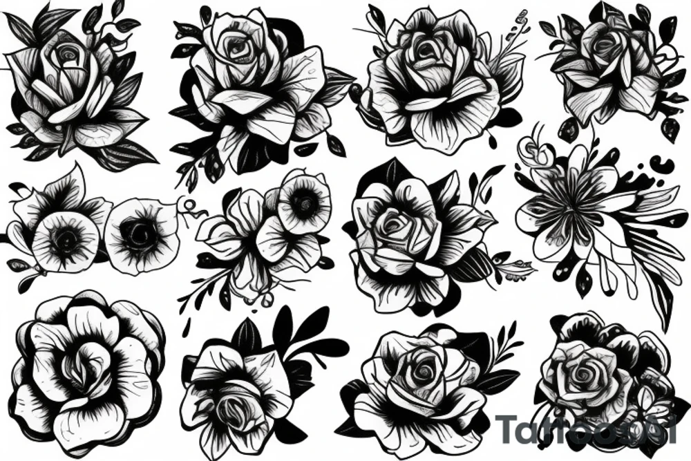 flower tattoo idea