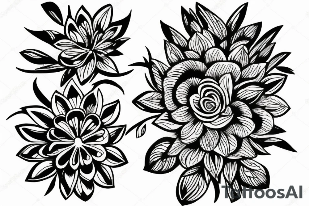 flower tattoo idea