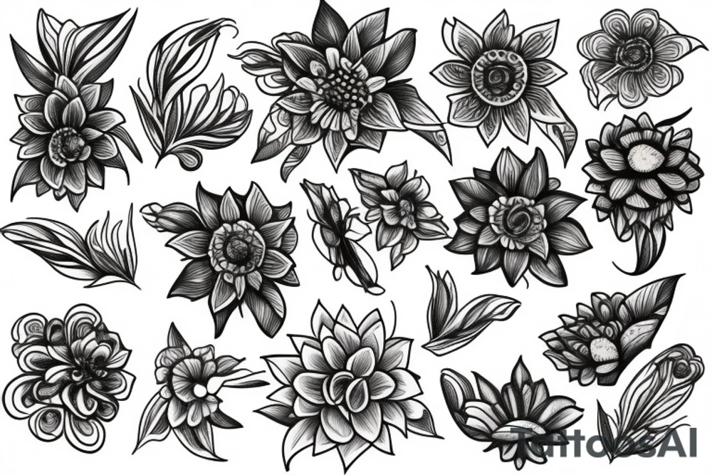 flower tattoo idea