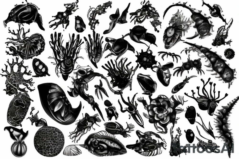 Bio mech tattoo idea