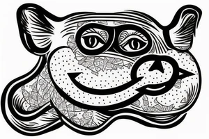 A fat pig tattoo idea
