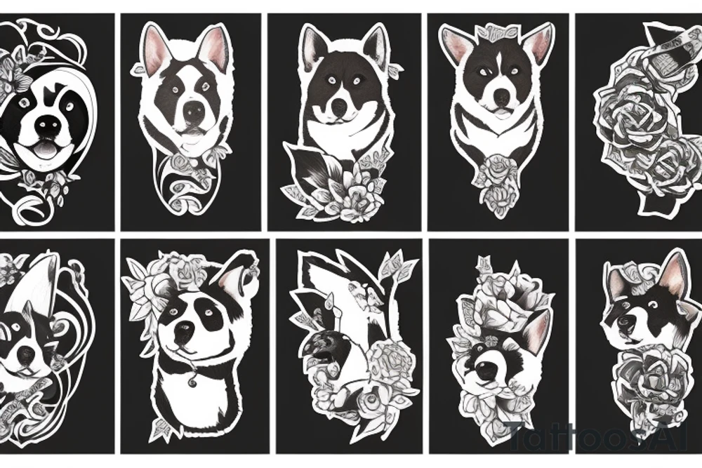 Akita tattoo idea