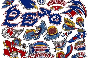 American traditional jayhawk mascot tattoo idea