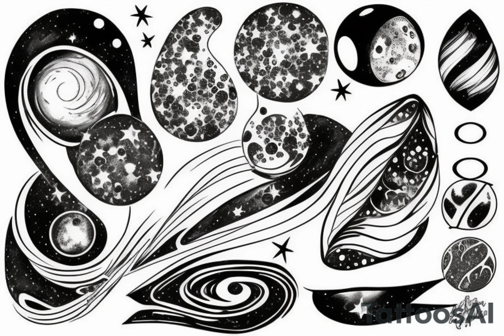 galaxy tattoo idea