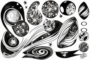 galaxy tattoo idea