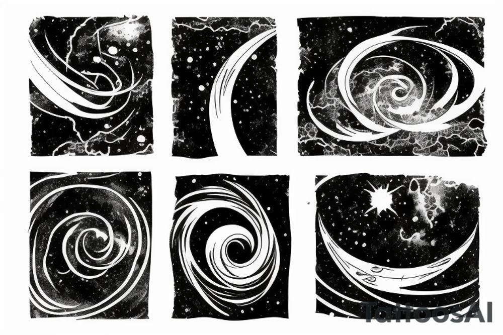 galaxy hurricane tattoo idea