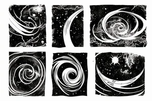 galaxy hurricane tattoo idea