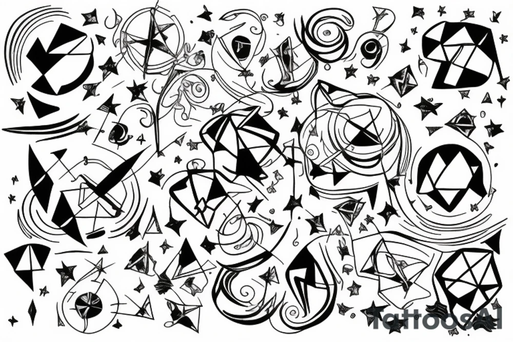 Gemini constellation, 6pm, tattoo idea