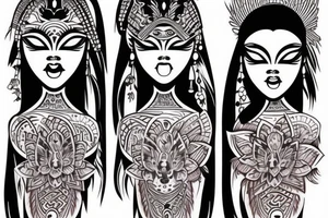 tattoo for a female on the forearm, boha style tattoo idea