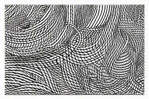 A neck tattoo of overlapping or interwoven lines, representing the way that words can intertwine and build on each other to create meaning. tattoo idea