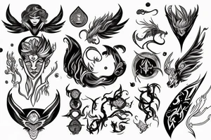 Aries, spirit fighter, choose your own fate tattoo idea