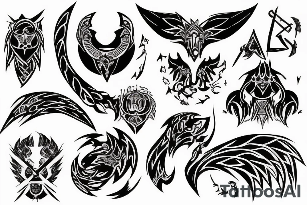 Aries, spirit fighter, choose your own fate tattoo idea