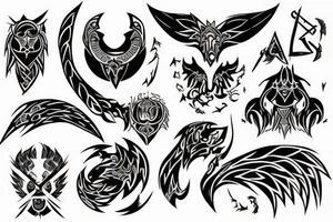 Aries, spirit fighter, choose your own fate tattoo idea