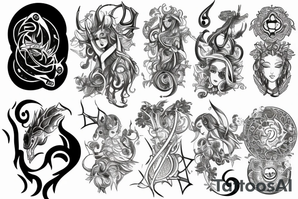 Aries, choose your own fate tattoo idea