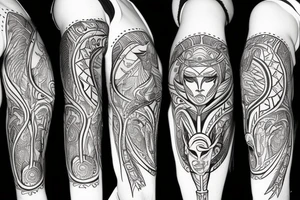 Aries warrior tattoo idea
